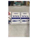 Lot of 4 ww1 and ww2 playing cards