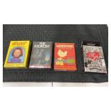 4 sealed decks of playing cards chucks , exorcist