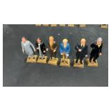 6 Marx Presidential Series 2.5ï¿½ Plastic Figures
