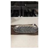 Silver plate leaf tray