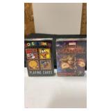 NIP Captain marvel and looney toons playing cards