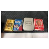 4 decks of playing cards NFL, presidential and
