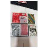 4 sealed deck of playing cards