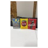 Coca Cola playing cards and universal studio