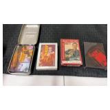 4 decks of playing cards 3 are sealed 4 queens