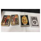 4 decks of sealed playing cards