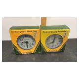 2 Crayola 1984  Chevron Quartz Alarm Clocks, NIB