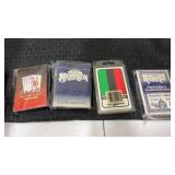 4 decks of playing cards 3 are sealed