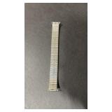 Silver tone watch band