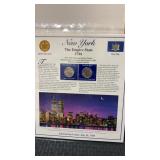 New York  The first statehood Quarters and stamps
