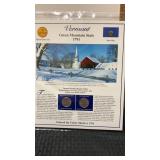 Vermont  The first statehood Quarters and stamps