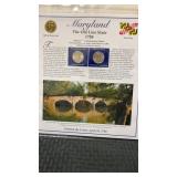 Maryland The first statehood Quarters and stamps