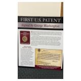 American innovation  First. u.S patent    Signed