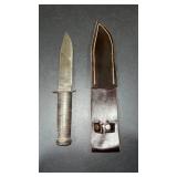 City Knife with Leather Handle & Leather Sheath