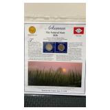 Arkansas  The first statehood Quarters and stamps