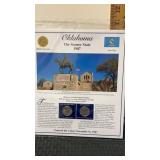 Oklahoma The first statehood Quarters and stamps