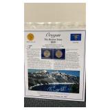 Oregon  The first statehood Quarters and stamps