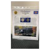 Delaware The first statehood Quarters and stamps