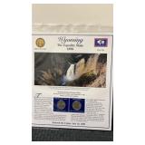Wyoming  The first statehood Quarters and stamps