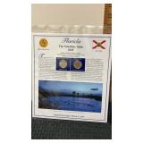 Florida  The first statehood Quarters and stamps