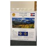 Colorado  The first statehood Quarters and stamps