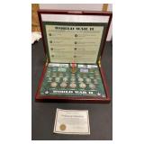 World War II Coin Collection with Certificate of