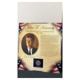 United States presidents $1 coin and stamps John