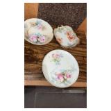 3 Hand Painted Plates & Tray Weiner Germany, SAG,