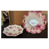 R S PRUSSIA DECORATIVE FLIRAL PLATE  10.5ï¿½  M Z