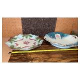 M.Z. Austria Plate & Unmarked Handled Bowl Floral