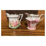 2 RS Prussia Creamers Porcelain China Approx 4ï¿½