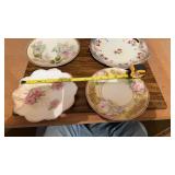 3 Germany & 1 RS Prussia Porcelain China Plates