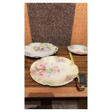 RS Prussia Handled Plate, RS Silesia & Floral