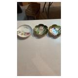 2 Bavaria and one wheelock tea cup plates hand