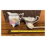 RS Poland Porcelain China Creamer & Ladle & RS