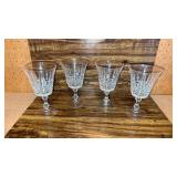 Crystal water goblets