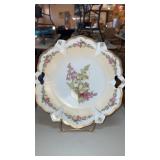 RS Prussia Germany floral decorative platter