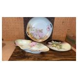 PV Germany Handled Porcelain Plate, Celery Bowl &