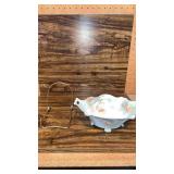 R.S Prussia Hand-Painted Porcelain Footed Bowl