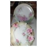RS PRUSSIA PORCELAIN  FLoral  design plate  8.5?