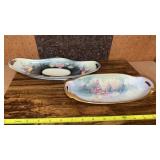 2 RS Germany Floral Handled Celery Pickled