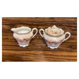 R S Prussia creamer and sugar dishes
