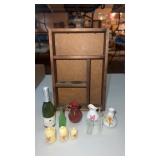 Wooded  wall hanging drawer  4.75 x  8ï¿½ with