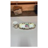 R.S. Prussia porcelain China dish and tea cup