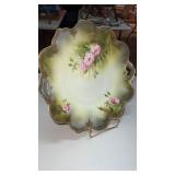 R S Prussia floral decorative porcelain platter
