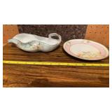 Royal Rudolstadt Prussia Gravy Bowl & Plate