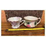 2 Hand Painted Porcelain RS Prussia Gold Trimmed