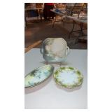 R S Germany trinket dish with handle  7.5ï¿½  and