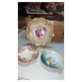 R S PRUSSIA Decorative floral porcelain bowl/