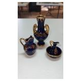 Limoges  cobalt mini /trinket size vase, 3.5ï¿½
